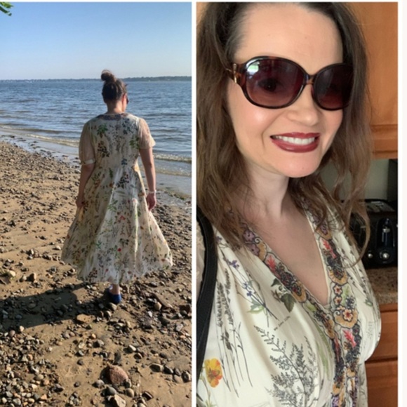 Geisha Designs NWOT Anthropologie Donna Floral Midi Dress Size S. - Picture 15 of 16